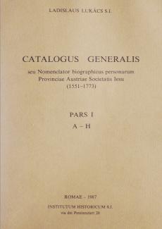 Catalogus generalis seu Nomenclator biographicus personarum Provinciae...