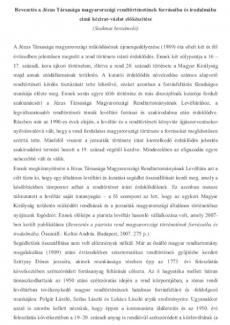 Szakmai beszámoló